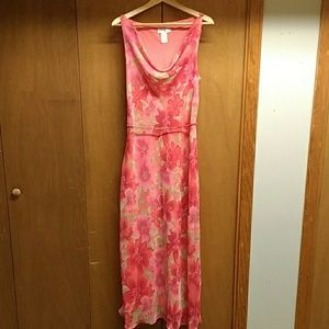Floral Sleeveless maxi dress